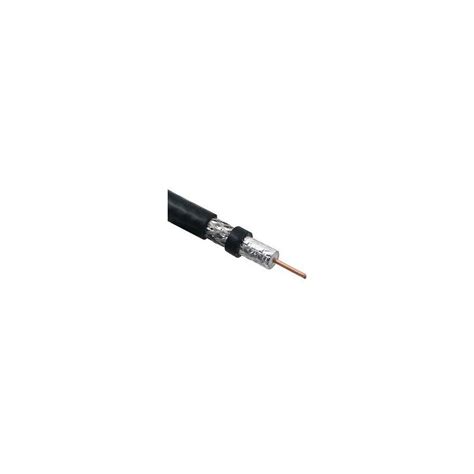Rg11 Coaxial Cable 716 Triax Black Aluminum Outer Coil Of 305 Meters