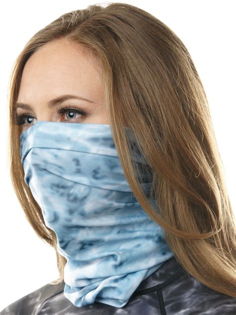 Aqua Design Neck Gaiter Face Mask For Women Washable Breathable Cloth