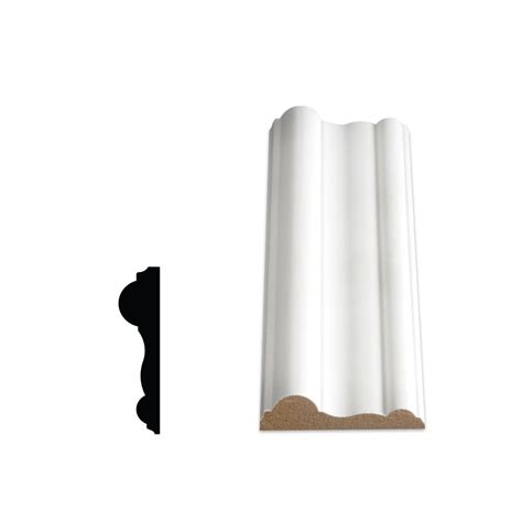 Two paints would cost more than one paint. Alexandria Moulding Primed Fibreboard Chair Rail 5/8 In. x ...