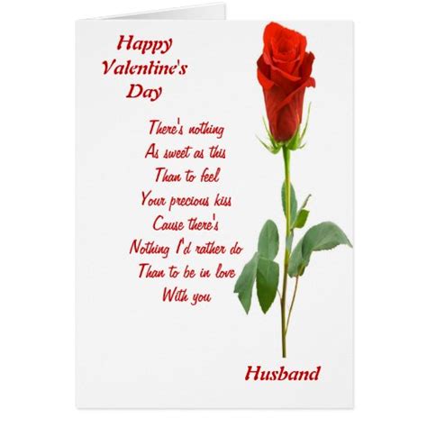 To My Husband On Valentines Day Greeting Card Zazzle