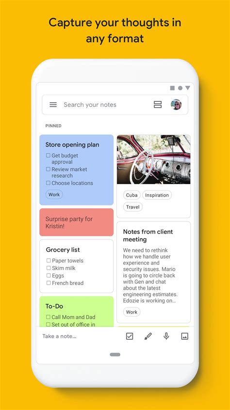 Available on mobile or on desktop, start making video or voice calls today. Google Keep - Notes and Lists for Android - APK Download