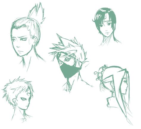 Random Naruto Character Sketch By Cactuar On Deviantart