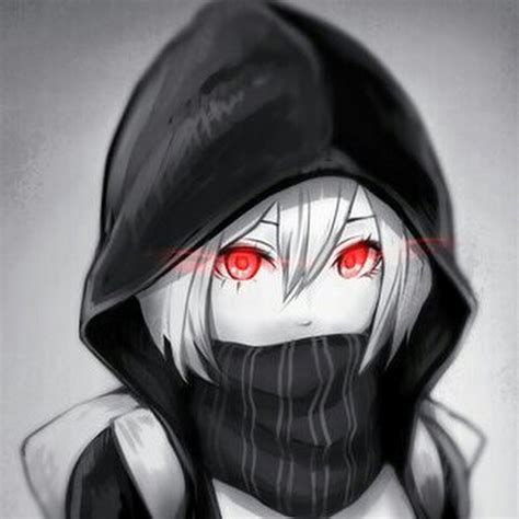 Hoodie Face Mask Anime Girl With Mask