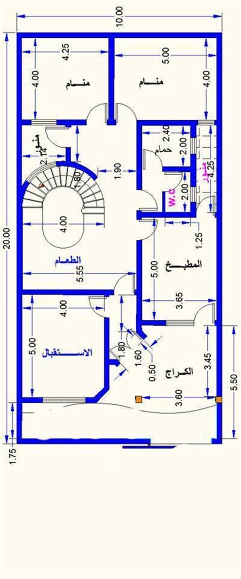 خرائط بناء بمساحة 250م2 بابعاد 15×20م. خرائط 200 م (10*20) خرائط منزل حديثة مساحة 200 متر تصماميم ...