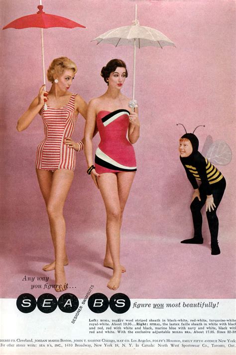 Glamour Magazine Swimsuit Ad 1957 Ad Featuring Sea B S Flickr