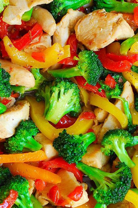 The tool of choice is a wok, cooking each ingredient quickly and adding. Easy Chicken and Vegetables Stir Fry | Easy vegetable stir fry, Healthy recipes, Vegetable dishes