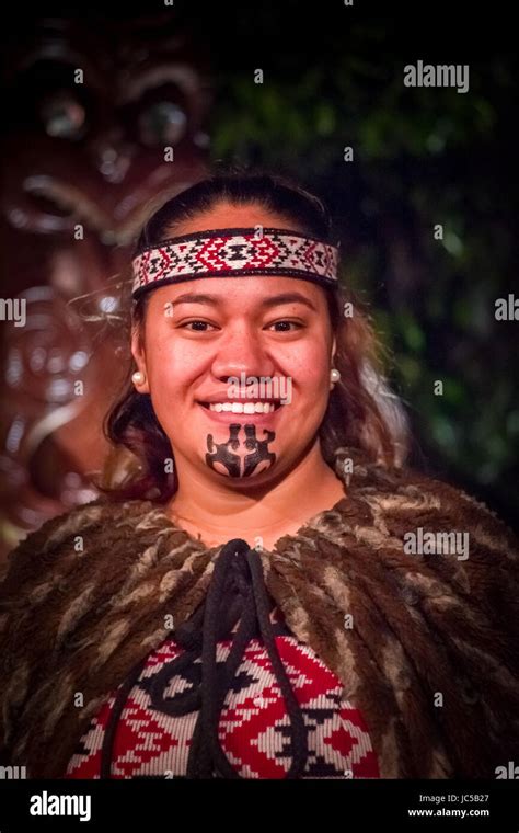 NORTH ISLAND NEW ZEALAND MAY Portrait Of Tamaki Maori Man With Traditionally Tatooed