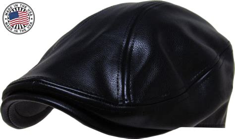 Kbethos Genuine Leather Gatsby Flat Ivy Ascot Hat Cap
