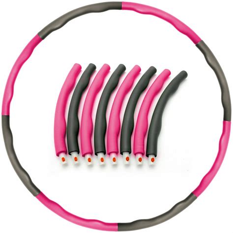 Collapsible 1kg Weighted Hula Hoop Fitness Padded Abs Exercise Gym