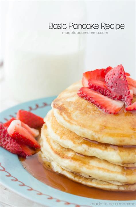Easy Basic Pancake Recipes Recipe With Images Basic Pancake