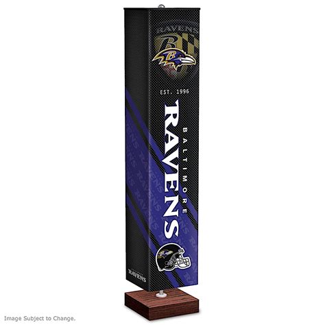 Baltimore Ravens Nfl Floor Lamp With Foot Pedal Switch