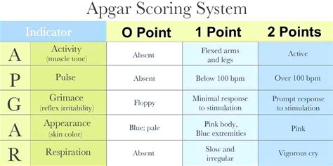 Apgar Score Apgar Score Chart And Interpretation