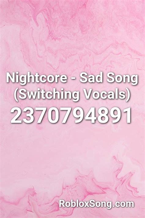 Roblox Id Code For Sad Songs