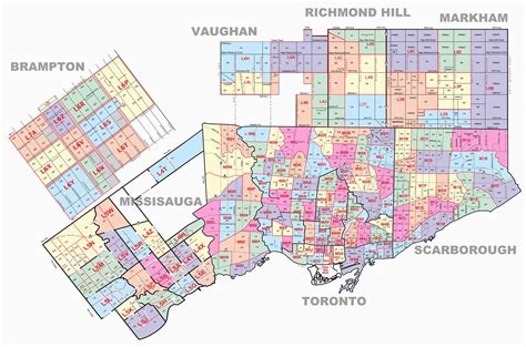 Canada Post Postal Code Map Toronto