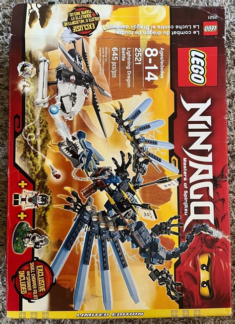 Lego R Ninjago 2521 Lightning Dragon Battle Rare Complete