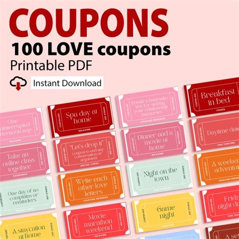 Love Coupon Book Etsy