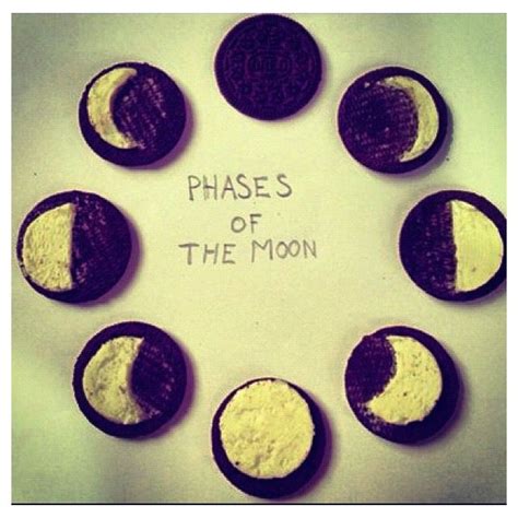 Phases Of The Moon Oreo Style Oreo Moon Phases Moon Phases Learn Astrology