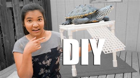 DIY TURTLE BASKING PLATFORM Eggcrate And PVC Turtle Basking