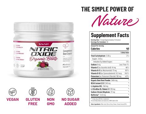 Beet Powder Supplement Organic Nitric Oxide By Snap Supplements