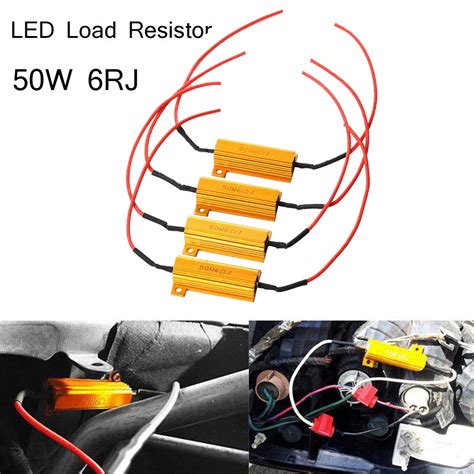 4x 50w 6ohm Load Resistor Fix Errors Turn Signal Bulb Brake Hyper Flash