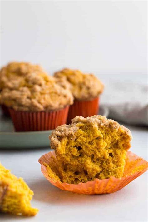 Pumpkin Muffins With Streusel Topping Baked By An Introvert