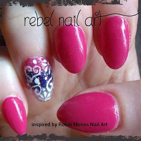 A Robin Moses Inspired Nail Art Over Acrylic Nails Naila Flickr