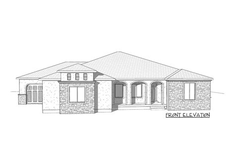 3 Bed Mediterranean One Story House Plan 910051whd Architectural