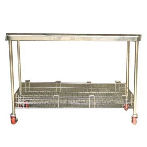 Silver Stainless Steel Ss Movable Table At Rs 7500 In New Delhi Id