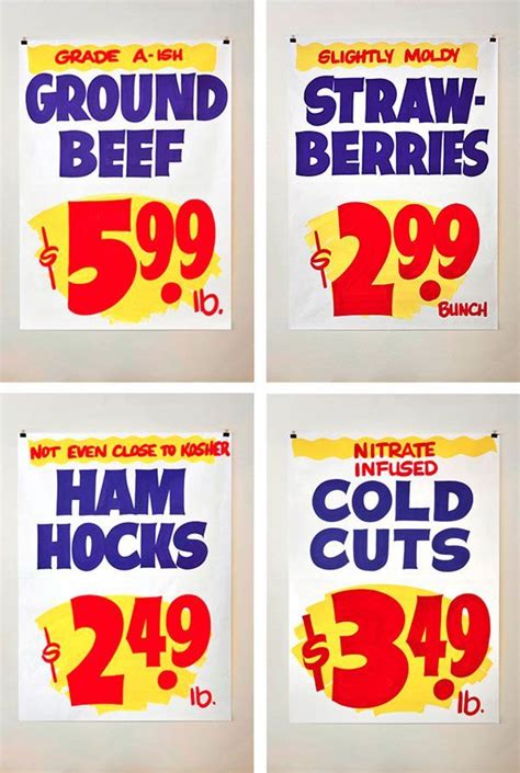 Hand Painted Grocery Store Signs Typography Pinterest Hand