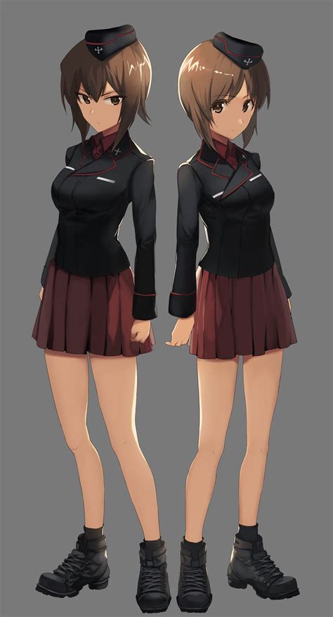 Nishizumi Miho And Nishizumi Maho Girls Und Panzer Drawn By Ashiwara