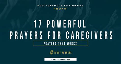 17 Inspiring Prayers For Caregivers Today Prayers