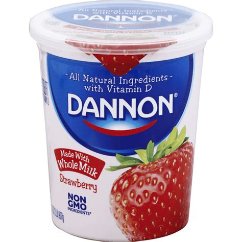 Dannon Yogurt Whole Milk Strawberry Shop Superlo Foods