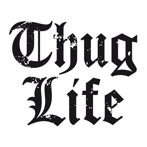 Thug Life Text Logo Groß Transparente Png Stickpng