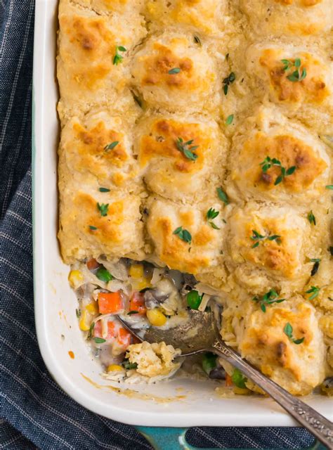 Unlike other crispy chinese fried chicken dishes, such as honey chicken, the chicken is not coated with a batter but instead is tossed in cornflour/cornstarch to make it crispy. Chicken and Biscuits | Healthy Casserole Recipe