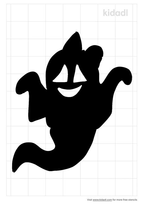 Free Ghost Halloween Stencil Stencil Printables Kidadl