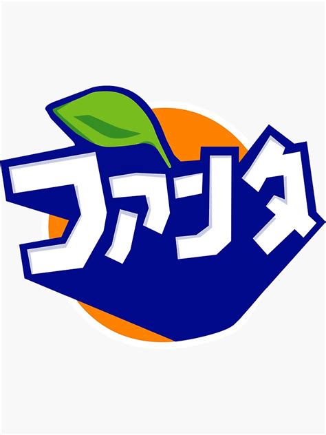 Japanese Fanta Logo Sticker For Sale By Vernicestamm Redbubble