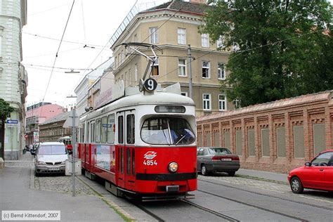 bkcw bahnbilder de serie Österreich straßenbahn wien triebwagen 4854