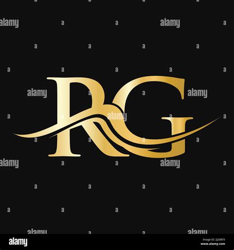 Letter Rg Logo Design Initial Rg Logotype Template For Business And