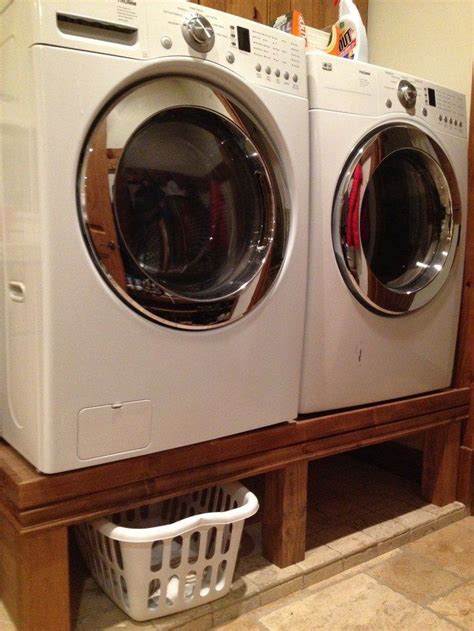 We all know washer and dryer pedestals are very expensive and are ridiculously priced. Washing Machine and Dryer Pedestal | DIY projects for ...
