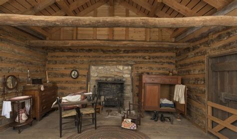 Bedroom Of The Parker Cabin At Log Cabin Village A House Museum