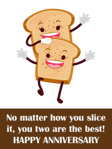 Humour anniversay to signacate other / it's remark. To the Best Toast Couple - Funny Anniversary Couple | Birthday & Greeting Cards by Davia | Happy ...