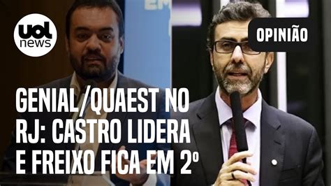 Genial Quaest Cláudio Castro lidera e Freixo fica em 2º Josias vê