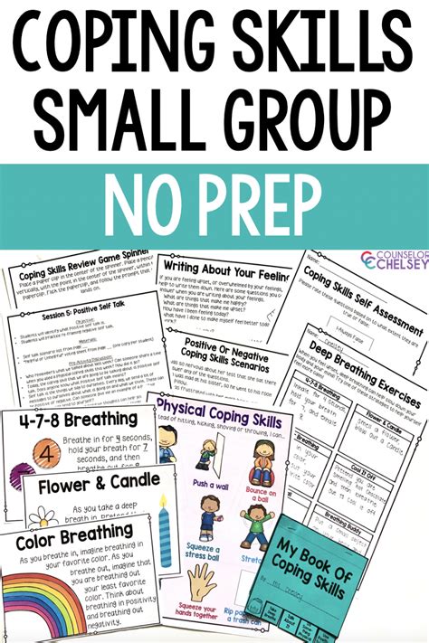 Coping Skills Activities For Small Group Counseling Lessons On Managing