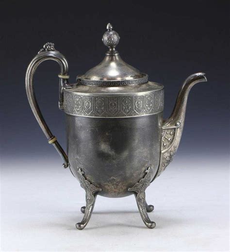 A Reed And Barton Antique Silver Plated Teapot