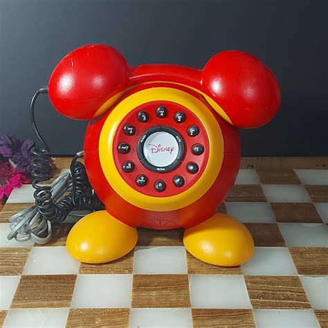 Disney Mickey Mouse Landline Telephone Vintage 80s Vintage Etsy