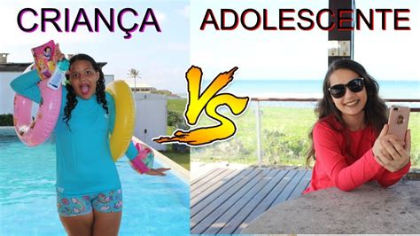 CrianÇa Vs Adolescente Na Piscina Youtube