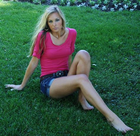 Blonde Pink Denim Barefoot Here Is My Brand New Photogr Flickr