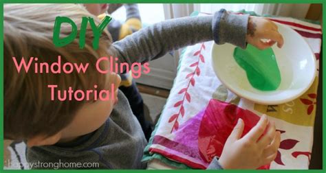 Any shapes or patterns would do. Kids' Craft: DIY Window Clings - Happy Strong Home