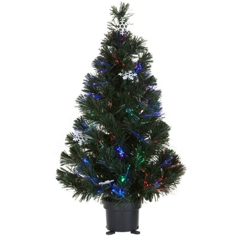 2ft Pre Lit Fibre Optic Christmas Tree Contemporary Christmas Trees