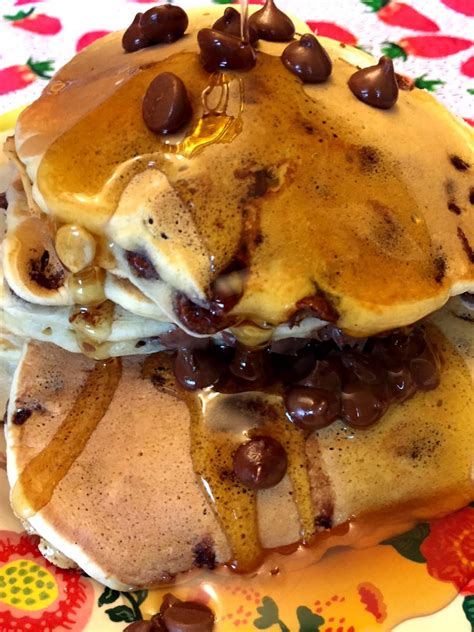 Easy Chocolate Chip Pancakes Recipe From Scratch Melanie Cooks